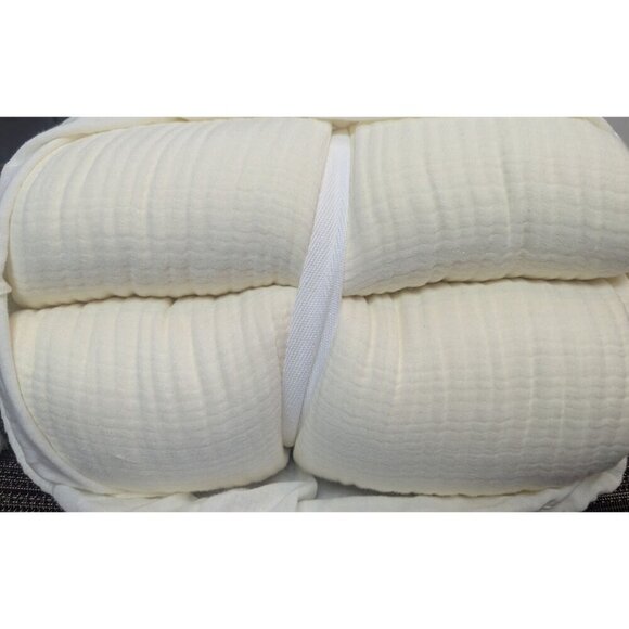 Quince 100% Organic Cotton Airy Gauze Duvet Cover 1PC Ivory King/Cal -NEW- - Picture 4 of 6